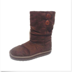 Skechers Keepsake Brown Boot Faux Winter Women 8.5